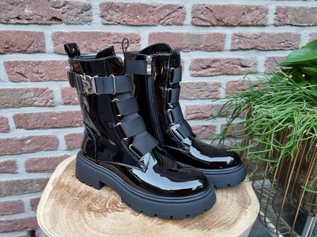 ROBIN BOOTS BLACK LACK